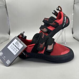 Climb X Rave Racing Red Climbing Shoes Black Mens US 7.5 Rock Climbing Gear
